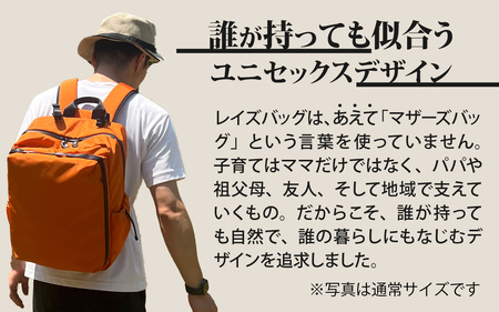 レイズリュックミニ BK【 子育てバッグ ユニセックス 軽いバッグ 撥水 防塵 コーデュラ アウトドア 旅行バッグ 通勤バッグ 長く使えるカバン SDGs ファミリーバッグ 】