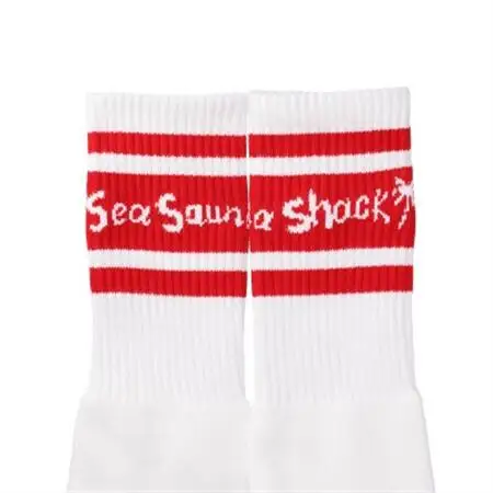 【Sea Sauna Shackオリジナル】レッド ロゴソックス S/M【1668832】