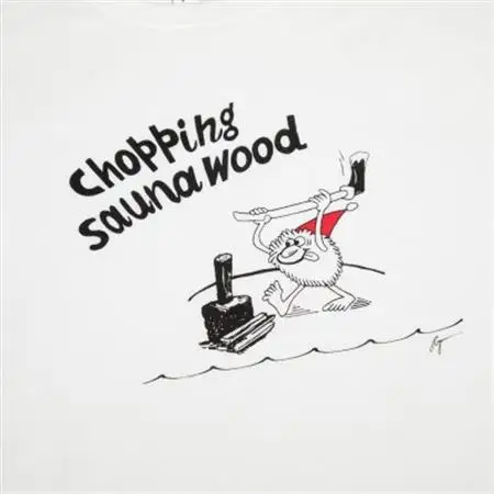 【Sea Sauna Shackオリジナル】薪割りTシャツ ホワイト XLサイズ【1668877】