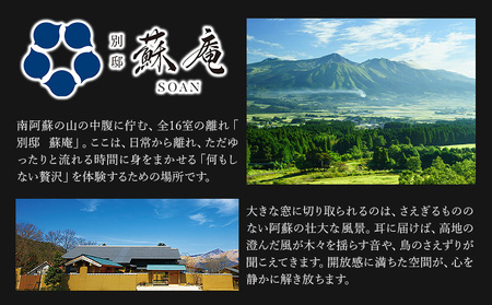 名残惜しいほどの 名湯 と 美食 南阿蘇 別邸 蘇庵 宿泊補助券  20,000円分 《30日以内に出荷予定(土日祝除く)》 熊本県 南阿蘇村 旅館 温泉 宿泊補助券 送料無料