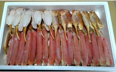 生ずわい蟹 2kg（ハーフポーション「カット済み」）「かに鍋・かにしゃぶ・海鮮BBQにオススメ」 かに カニ ずわい蟹 足 ポーション むき身 しゃぶしゃぶ 鍋 海鮮 BBQ バーベキュー 簡単調理  冷凍
