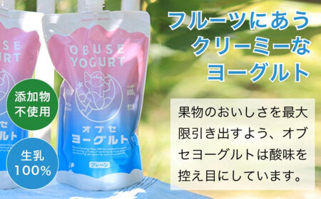 オブセヨーグルト (プレーン) 2個と旬ジャム2種類セット［オブセ牛乳］ヨーグルト 乳製品 食品  お取り寄せ グルメ 生乳100% 朝食 スイーツ おやつ 冷蔵 長野県小布施町産［G-44］