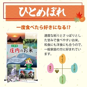 ひとめぼれ 計10kg 5kg×2袋 令和7年産米 山形県庄内産 東北 遊佐町 庄内地方 庄内平野 米 お米 精米 白米 庄内米 ごはん ご飯  [1457R07]