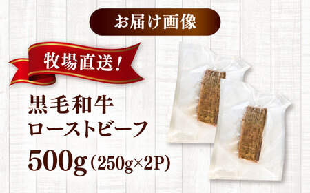 高手牧場産直 黒毛和牛ローストビーフ 500g（250g×2） 桂川町/宅配弁当 輪 [ADCC003] 