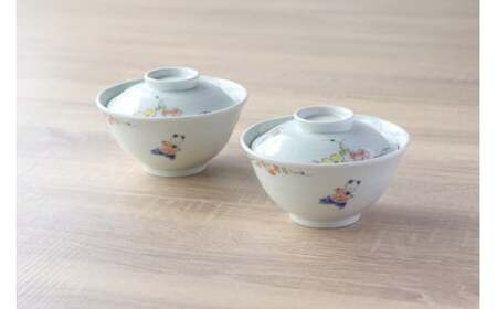 有田焼 アウトレット 唐子 どんぶり 2個セット【山忠】食器 器 うつわ 丼 唐子 蓋付き ボウル カラフル アウトレット 2個 セット A17-26