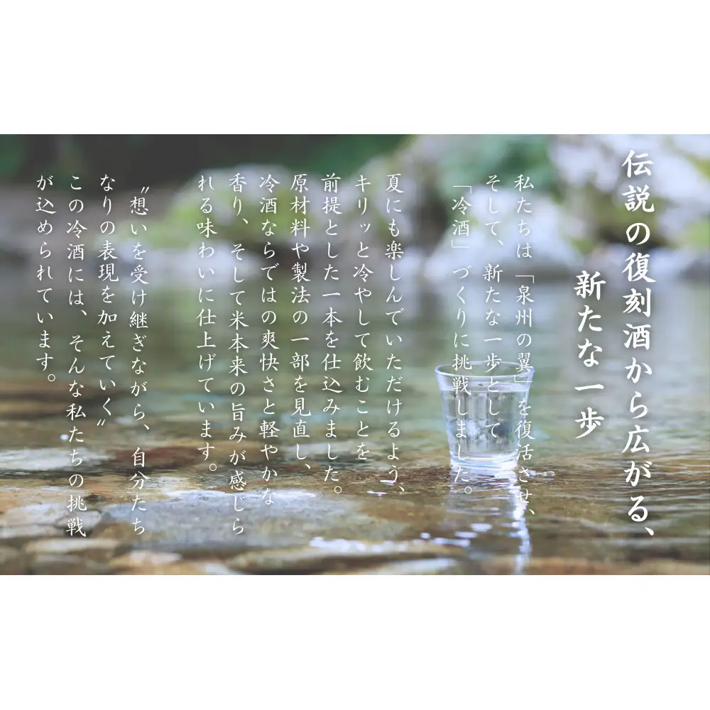 冷酒【泉州の翼】本醸造酒 300ml×12本 貝塚の地酒