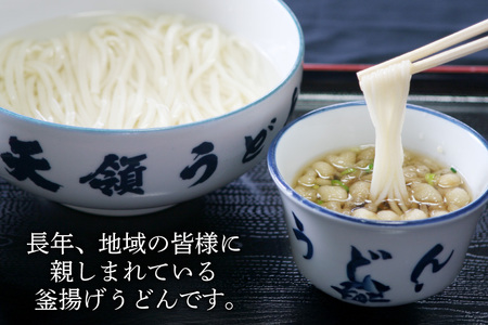 うどん 生麺 天領うどん つゆ ねぎ 揚げ玉 付き 6人前 セット [天領うどん本店 宮崎県 日向市 452061557]