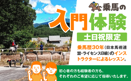 マンツーマン 乗馬体験 岐阜 山之村牧場 子ども 子供 大人 乗馬体験 1時間 屋外 27000円 [Q3021]
