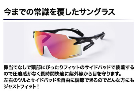 「エアフライ」AF-301BKモデル　偏光レンズ装着版 C-3 BKPGM マットブラック