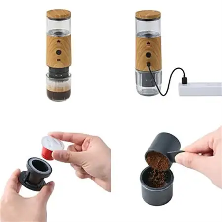 野電 電動エスプレッソメーカー キャンプなどの屋外でもエスプレッソが楽しめる!　81210314【1664237】