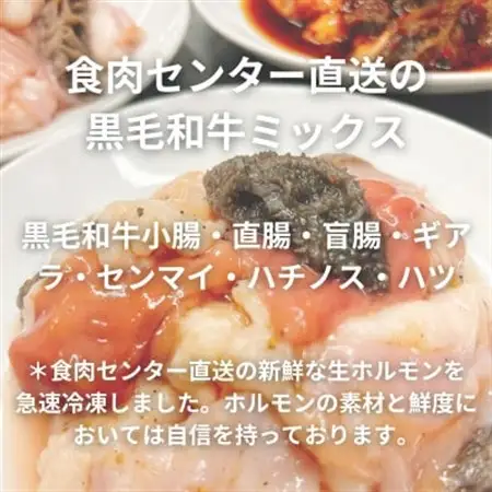【簡易版】黒毛和牛ミックス 博多もつ鍋(ミックスホルモン+濃縮スープ付)×6セット【配送不可地域：離島】【1642963】