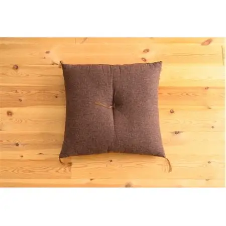 紬ダークブラウン小座布団45cm×45cm　1枚【1633319】