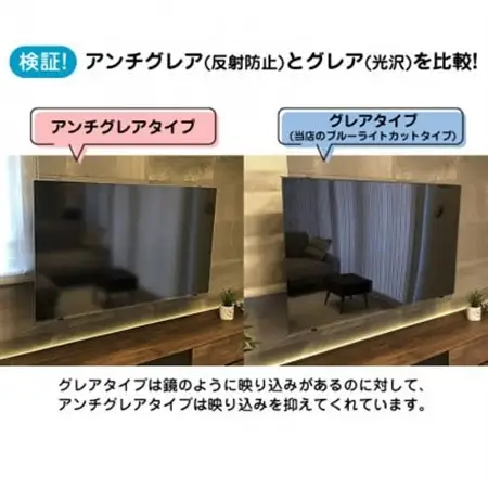 大阪府和泉市　有機ELテレビ65インチ用　テレビ画面保護パネル　アンチグレアタイプ　テレビガード【1669352】