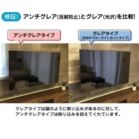 大阪府和泉市　有機ELテレビ48インチ用　テレビ画面保護パネル　アンチグレアタイプ　テレビガード【1669354】