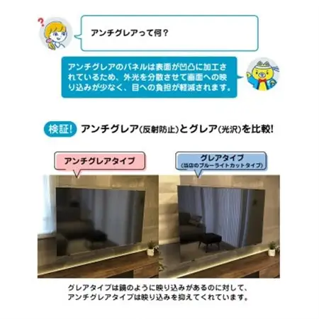 大阪府和泉市　50AG2　50インチ用　テレビ画面保護パネル　アンチグレアタイプ　テレビガード【1669359】