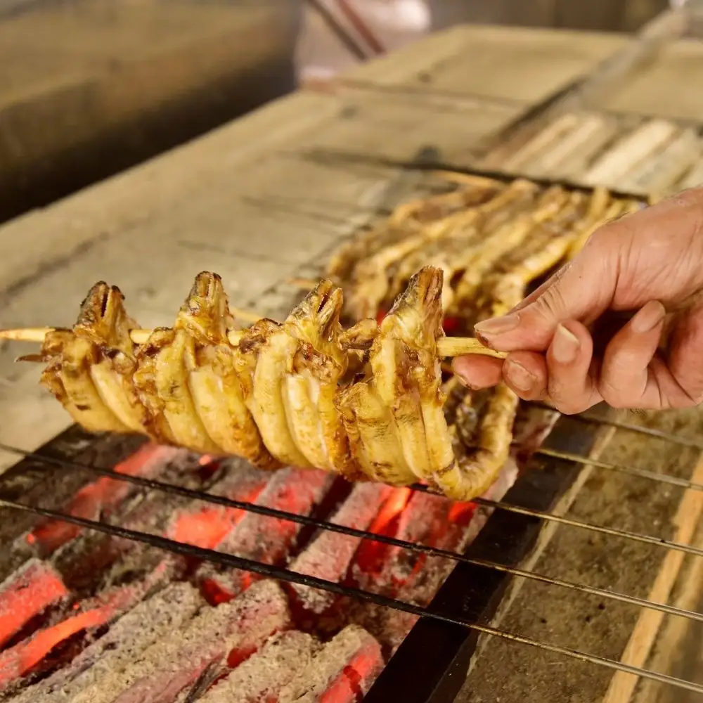 焼きあなご1串・蒲焼きうなぎ2尾食べ比べセット