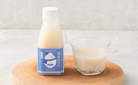 米麹 の 甘酒 雪あまざけ（ プレーン ） 220ml×6本 計1.32L ノンアルコール 静川農園 セット 砂糖不使用 米麹発酵 北海道 浦臼町