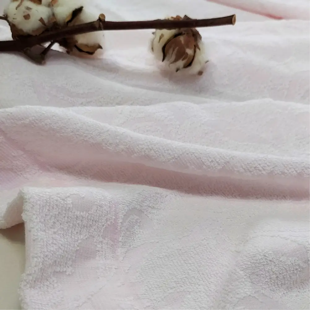 『軽やか』で洗濯しやすい綿100%タオルケット シングルサイズ（140×190cm）×ピンク１枚 5164-PI