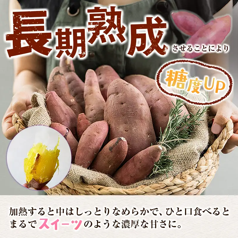 ＜定期便＞6回お届け！長期熟成 紅はるか 計6kg（1kg×6回）宮崎県都城市産 さつまいも サツマイモ