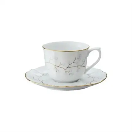 ノリタケ【ホワイトベル】コーヒーカップ＆ソーサーペア【1637851】
