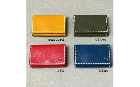【名刺入れ】card case レッド 名刺入れ 革