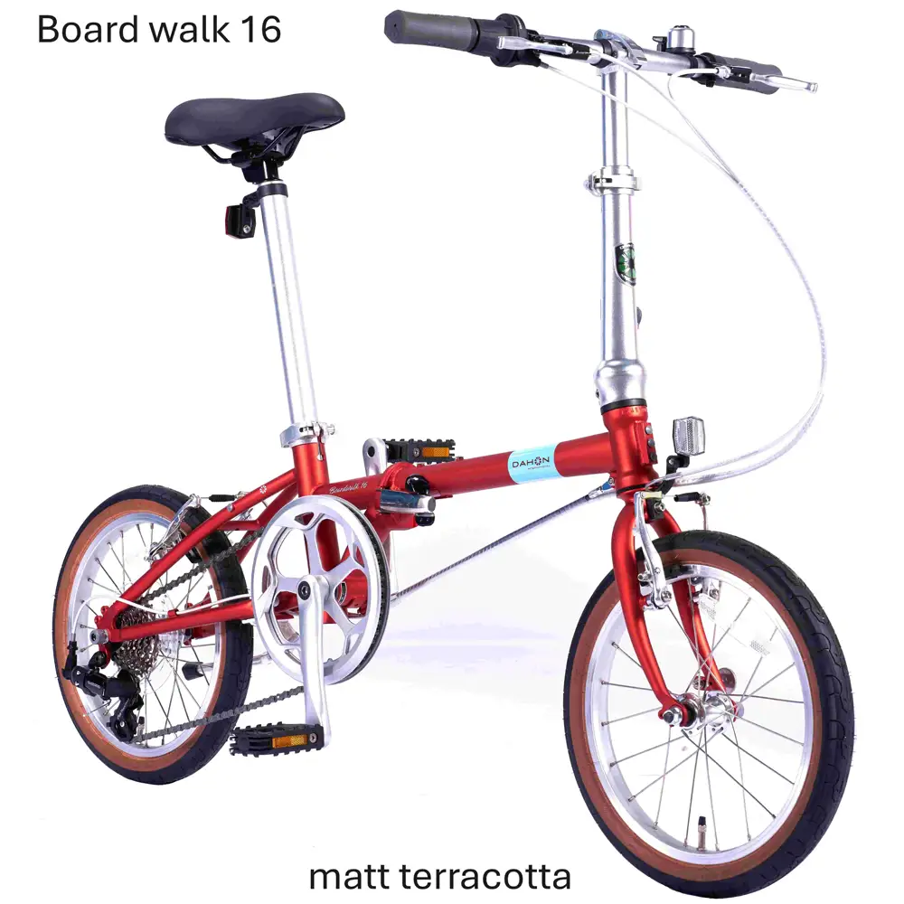 DAHON Boardwalk 16 Matt Terracotta 送料無料 全国配送離島含│自転車 完成品 組み立て不要 折りたたみ自転車 武田産業