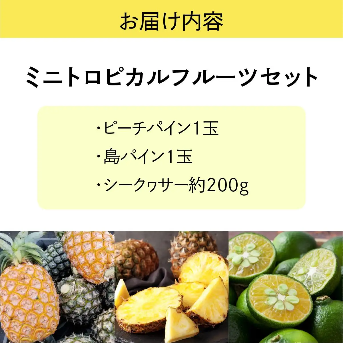 ミニトロピカルフルーツ セット パイン シークワーサー 