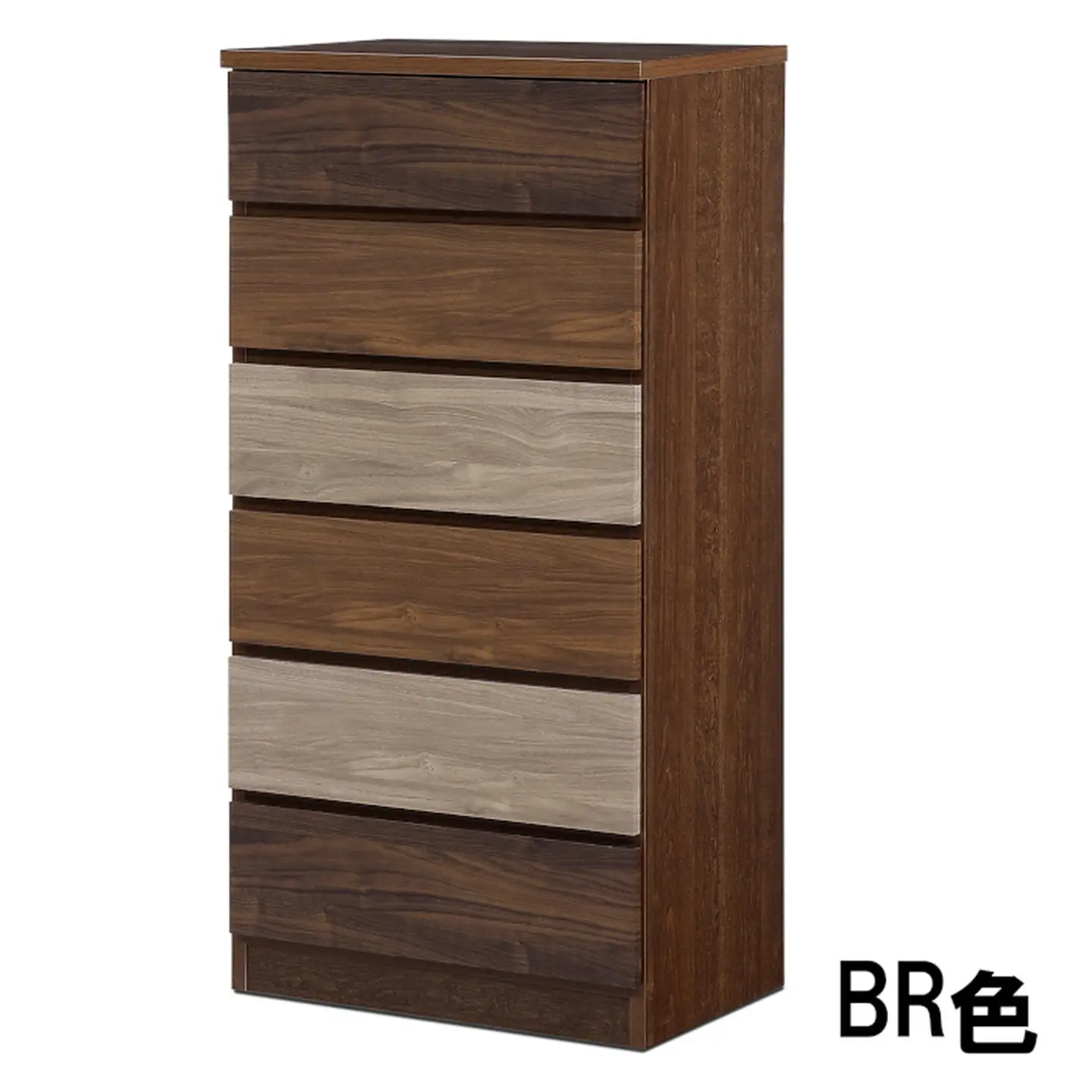 スリムチェスト ワルツ 幅60-6段 隙間収納【諸富家具】：C145-006