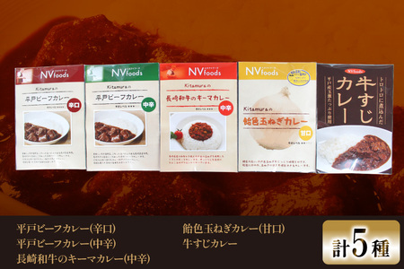 カレー セット カレー 5種 セット [カレー工房NVfoods 長崎県 平戸市 hr42bgy400100]