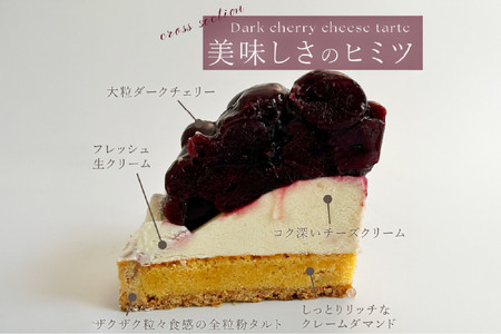 ケーキ タルト 贅沢 ダークチェリー タルト 1ホール 14cm [心優-Cotoyu Sweets- 長崎県 平戸市 hr42bjo490041]