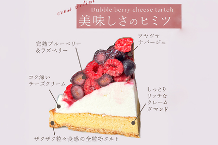 フルーツ ブルーベリー ラズベリー チーズ タルト 1ホール 18cm [心優-Cotoyu Sweets- 長崎県 平戸市 hr42bjo490240]