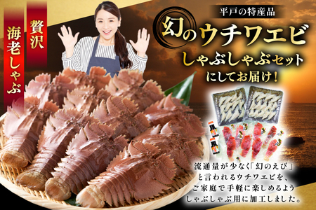 うちわえび エビ 海老 刺身 しゃぶしゃぶ 海鮮 ウチワエビ刺身 約400g・ウチワエビ半身 約400g セット 総計800g [ひばり 長崎県 平戸市 hr42bgy420044]