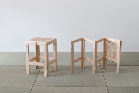 木製折り畳み椅子「patol stool HINOKI」(1脚) 家具 インテリア スツール イス 木 折りたたみ 和風 おしゃれ 人気 伝統 技法 受賞 【uj-CY007】【平山日用品店】