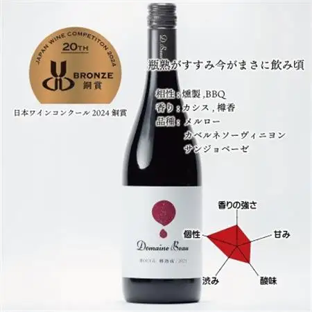 ドメーヌボー ルージュ 樽熟成 2021【配送不可地域：離島】【1623387】