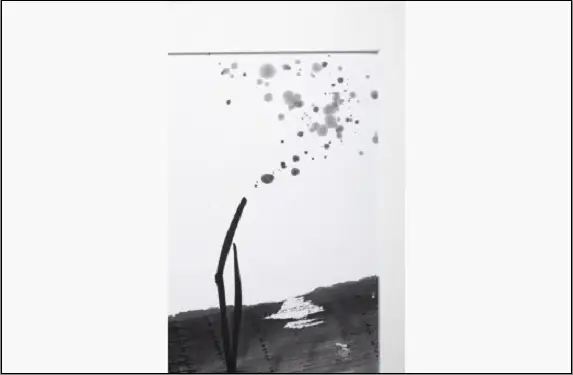 福岡市ゆかりの墨象作品《志》原画（A3額装）／「静かなる強さの系譜」黒田官兵衛シリーズより