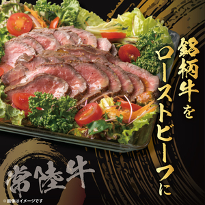 【茨城県共通返礼品】最高級常陸牛 ローストビーフ 3～4パック（計600g）常陸牛使用｜ブランド牛 銘柄牛 和牛 黒毛和牛 国産 A5・A4ランク 等級 お肉 牛肉 小分け 個包装 茨城県 大子町（DD023）