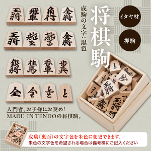 将棋駒 と 将棋盤 の セット ( 押駒 ・ 折盤 ) 山形県 天童市 08-22-005