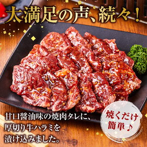 オリジナル焼肉のタレ漬け　厚切り牛ハラミ　2400g