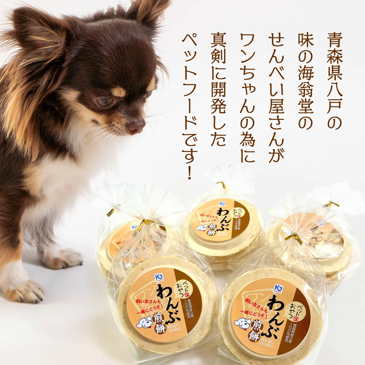 味の海翁堂 わんぶせんべい5個セット 合計30枚 愛犬 おやつ 青森県 八戸市