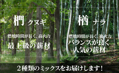薪 ナラ＆クヌギ 約100kg（約20kg×5箱）| 乾燥薪 楢 椚 栃木県 茂木町