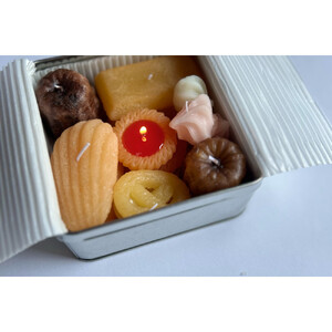 【お菓子のキャンドル -sweets candle-】―焼き菓子詰め合わせ―カンカン（キャラメルの香り）