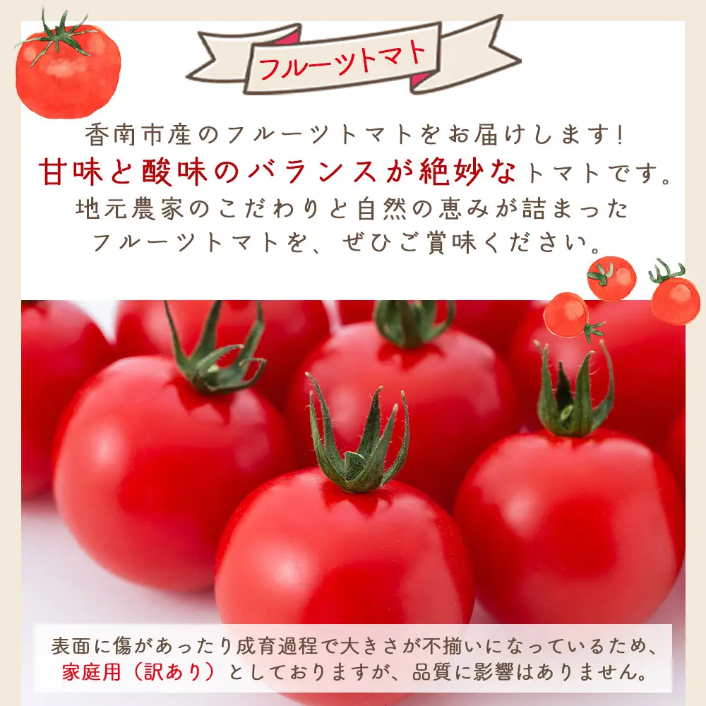 【先行受付】フルーツトマト ２kg 家庭用 フルーツトマト yr-0067