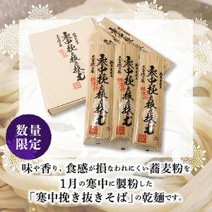 寒中挽き抜きそば ( 20人前 ) 山形 蕎麦 乾麺 天童 08-13-001