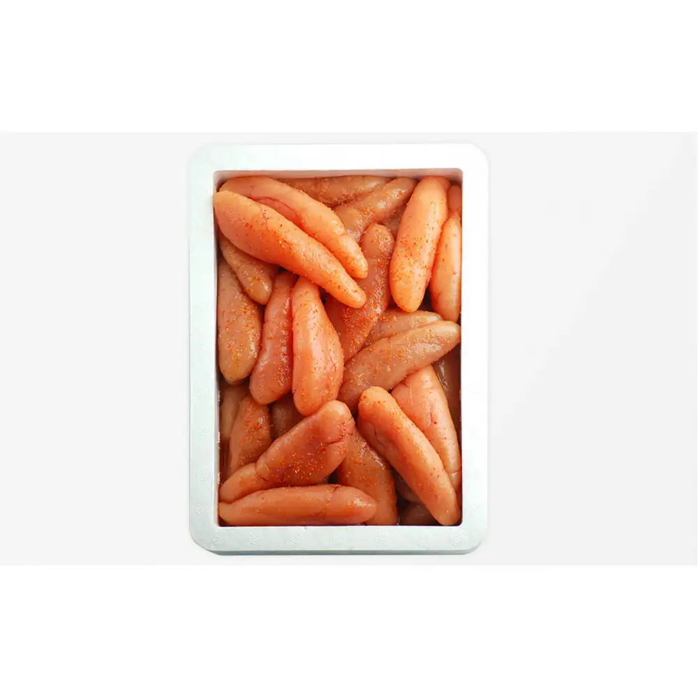 【訳あり】無着色辛子明太子1kg(一本物・切れ子込み)