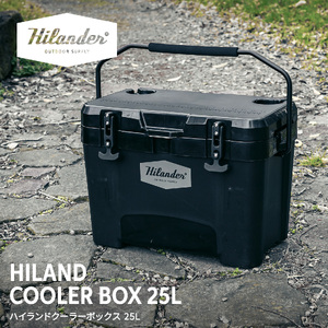 【 Hilander（ハイランダー) 】ハイランドクーラーボックス 25L ブラック キャンプ_OS226-0072