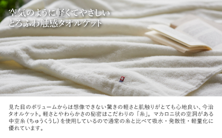 今治贅沢とろふわ触感 タオルケット(1枚) 今治タオル 今治タオルケット タオルケット 日本製 高級タオルケット とろふわタオルケット 軽量 吸水性抜群 通気性抜群 オールシーズン 夏用 冬用 四季対応 中空糸 無撚糸 柔らかい 【m100-12】【トクダ】