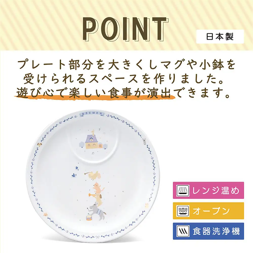 ナルミ ブレーメン プレート 22cm 7980-1012