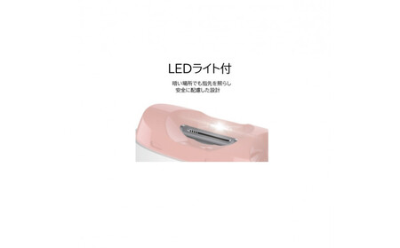 川崎市に本社工場を構える　理美容家電メーカー　ロゼンスターJPN　電動爪切り＆爪ヤスリ　ピンク　NC-857P