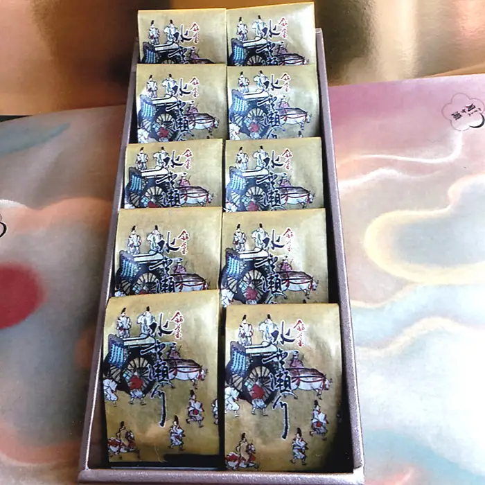 水無瀬川　10コ ／ 和菓子 焼き菓子 あんこ 和スイーツ きんつば風 しっとり生地 上品な甘さ 小豆スイーツ 個包装 お茶菓子 手土産 和風デザート 来客用 おやつ ギフト用 大阪府 No.181