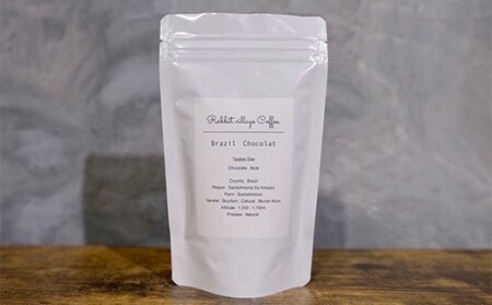コーヒー ブラジル 100g コーヒー豆 ラビットビレッジコーヒー 粗挽き 自家焙煎 スペシャルティコーヒー 珈琲 rv-cfbzx100-a